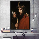 Carl Bloch Painting Christ With Mocking Soldier (1880),Framed Art Prints Wall Decor, Picture Framed