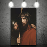 Carl Bloch Painting Christ With Mocking Soldier (1880), Canvas Painting, Canvas Print Wall Art Decor