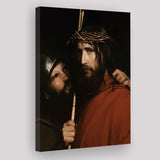 Carl Bloch Painting Christ With Mocking Soldier (1880), Canvas Painting, Canvas Print Wall Art Decor