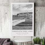 Carnoustie Golf Links, Hole 18, Golf Art Print, Gift for him, Canvas Print Wall Art