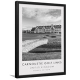 Carnoustie Golf Links, Hole 18, Golf Art, Gift for him, Framed Art Print Wall Decor