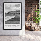 Carnoustie Golf Links, Hole 18, Golf Art Print, Floating Frame, Framed Canvas Print Wall Art