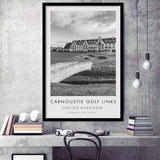Carnoustie Golf Links, Hole 18, Golf Art, Gift for him, Framed Art Print Wall Decor