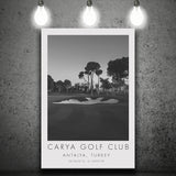 Carya Golf Club - Kaden Golf Courses, Golf Art Print, Gift for him, Canvas Print Wall Art