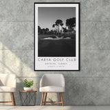 Carya Golf Club - Kaden Golf Courses, Golf Art Print, Floating Frame, Framed Canvas Print Wall Art