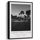 Carya Golf Club - Kaden Golf Courses, Golf Art Print, Floating Frame, Framed Canvas Print Wall Art