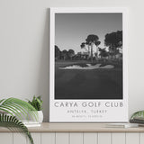 Carya Golf Club - Kaden Golf Courses, Golf Art Print, Gift for him, Canvas Print Wall Art