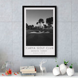 Carya Golf Club - Kaden Golf Courses, Golf Art Print, Floating Frame, Framed Canvas Print Wall Art