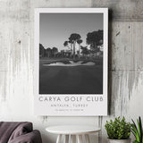 Carya Golf Club - Kaden Golf Courses, Golf Art Print, Gift for him, Canvas Print Wall Art
