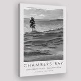 Chambers Bay Golf Course, Hole 15, Golf Art Print, Gift for him, Canvas Print Wall Art