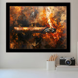 Cigar Art Vintage Style, Framed Art Print Wall Decor, Framed Picture