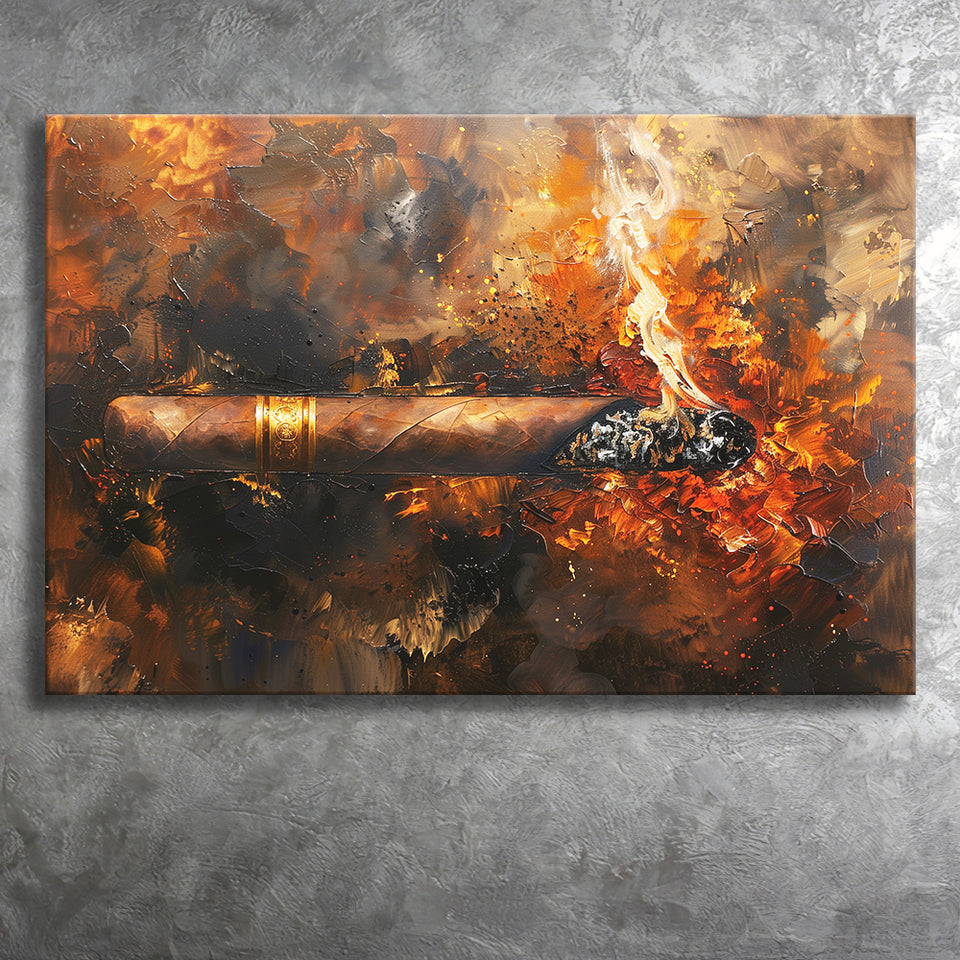 Cigar Art Vintage Style, Canvas Painting, Canvas Prints Wall Art Decor