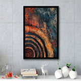 Close-Up Of An Old Half Of Weathered Tree Painting Art,Framed Canvas Prints Wall Art Decor, Floating Frame