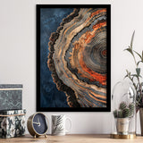 Close-Up Of An Old Half Of Weathered Tree,Framed Art Prints Wall Decor, Picture Framed