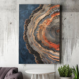 Close-Up Of An Old Half Of Weathered Tree, Canvas Painting, Canvas Print Wall Art Decor