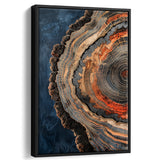 Close-Up Of An Old Half Of Weathered Tree,Framed Canvas Prints Wall Art Decor, Floating Frame