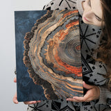 Close-Up Of An Old Half Of Weathered Tree, Canvas Painting, Canvas Print Wall Art Decor