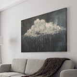 Cloud Raining Oil Painting Art Vintage, Canvas Print Wall Art Decor, Landscape Art Print