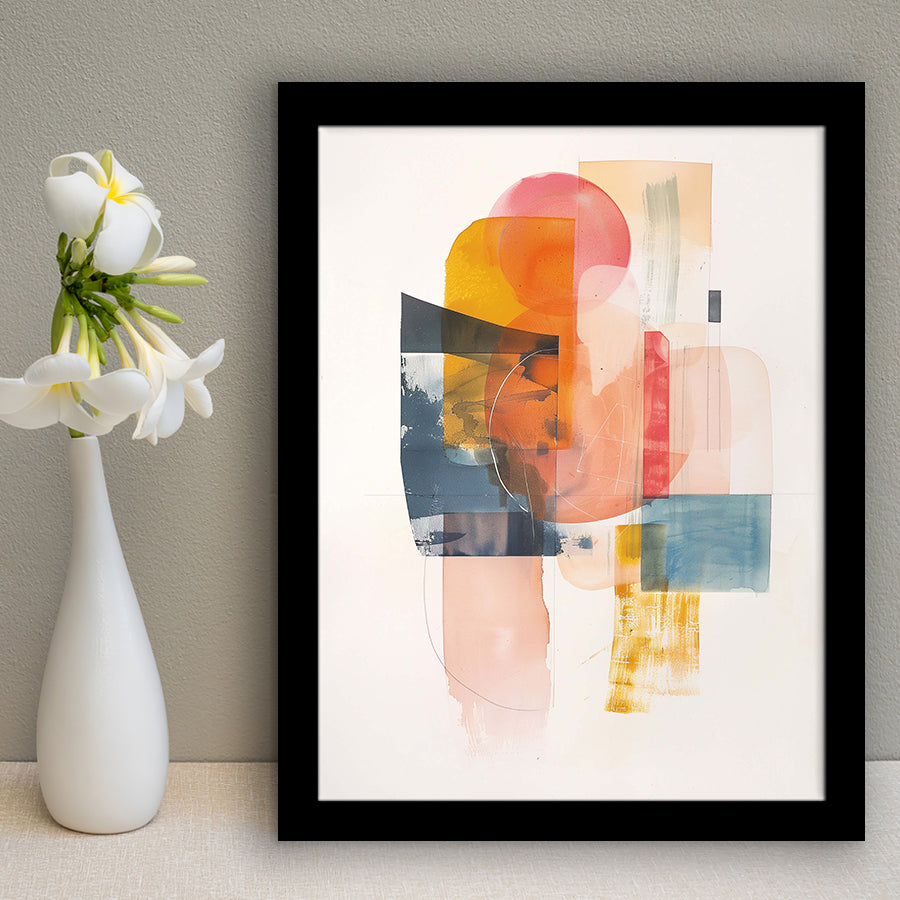 Contemporary Wall Art, Abstract Horizons Print Modern Home Decor, Framed Art Print, Fine Art Wall Decor