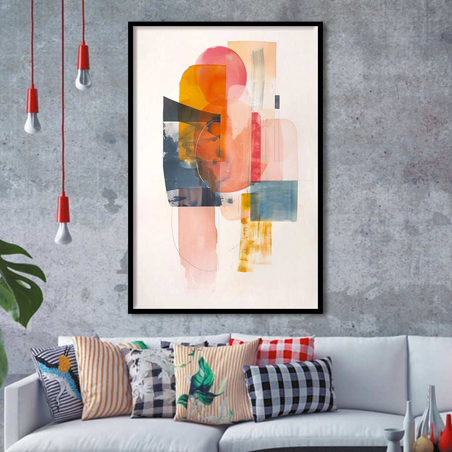 Contemporary Wall Art, Abstract Horizons Print Modern Home Decor, Framed Art Print, Fine Art Wall Decor