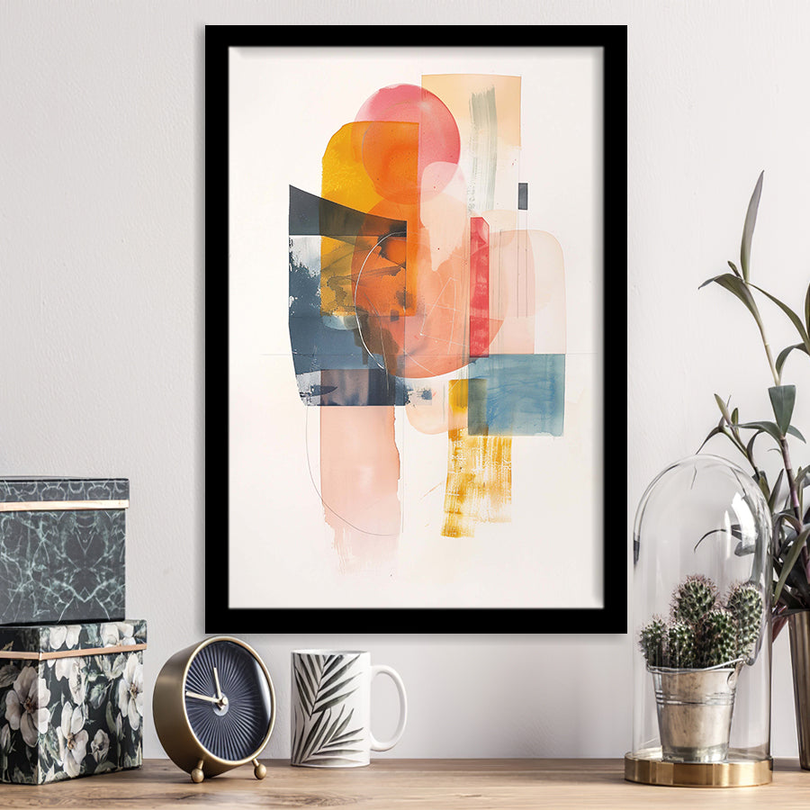 Contemporary Wall Art, Abstract Horizons Print Modern Home Decor, Framed Art Print, Fine Art Wall Decor