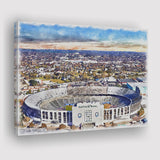Cotton Bowl Stadium WaterColor Canvas Prints, Dallas Texas Watercolor, Stadium Art Gifts