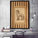 Cowboy Dog Wall Art Print, Funny Western Dancing Dog, Silly Dog Nursery Decor, Framed Art Print, Fine Art Wall Decor