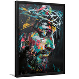 Crown Of Thorns Portrait Jesus Christ,Framed Art Prints Wall Decor, Picture Framed