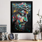 Crown Of Thorns Portrait Jesus Christ,Framed Art Prints Wall Decor, Picture Framed