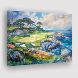 Cypress Point Club Golf Art Painting Watercolor, Canvas Print Wall Art Decor, Landscape Art Print