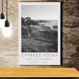 Cypress Point Club, Golf Course, Hole 15th, Golf Art Print, Gift for him, Canvas Print Wall Art