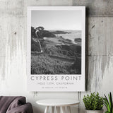 Cypress Point Club, Golf Course, Hole 15th, Golf Art Print, Gift for him, Canvas Print Wall Art