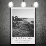 Cypress Point Club, Golf Course, Hole 15th, Golf Art Print, Gift for him, Canvas Print Wall Art