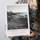 Cypress Point Club, Golf Course, Hole 15th, Golf Art Print, Gift for him, Canvas Print Wall Art