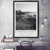 Cypress Point Club, Golf Course, Hole 15th, Golf Art, Gift for him, Framed Art Print Wall Decor