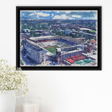 Darrell K Royal–Texas Memorial Stadium WaterColor Framed Canvas Prints, Stadium Art Gifts, Floating Frame