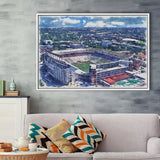 Darrell K Royal–Texas Memorial Stadium WaterColor Framed Canvas Prints, Stadium Art Gifts, Floating Frame