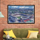 Darrell K Royal–Texas Memorial Stadium WaterColor Framed Art Prints, Austin Texas Watercolor, Stadium Art Gifts