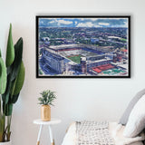 Darrell K Royal–Texas Memorial Stadium WaterColor Framed Canvas Prints, Stadium Art Gifts, Floating Frame