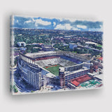 Darrell K Royal–Texas Memorial Stadium WaterColor Canvas Prints, Austin Texas Watercolor, Stadium Art Gifts