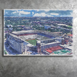 Darrell K Royal–Texas Memorial Stadium WaterColor Canvas Prints, Austin Texas Watercolor, Stadium Art Gifts