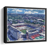 Darrell K Royal–Texas Memorial Stadium WaterColor Framed Canvas Prints, Stadium Art Gifts, Floating Frame