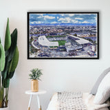Dignity Health Sports Park Stadium WaterColor Framed Canvas Prints, Soccer Watercolor, Stadium Art Gifts, Floating Frame