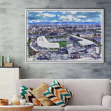 Dignity Health Sports Park Stadium WaterColor Framed Canvas Prints, Soccer Watercolor, Stadium Art Gifts, Floating Frame