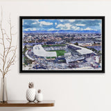 Dignity Health Sports Park Stadium WaterColor Framed Canvas Prints, Soccer Watercolor, Stadium Art Gifts, Floating Frame