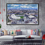 Dignity Health Sports Park Stadium WaterColor Framed Canvas Prints, Soccer Watercolor, Stadium Art Gifts, Floating Frame