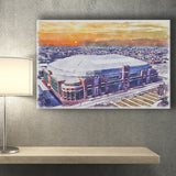 Dome at America's Center WaterColor Canvas Prints, St. Louis Missouri Watercolor, Stadium Art Gifts