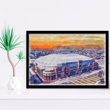 Dome at America's Center WaterColor Framed Art Prints, St. Louis Missouri Watercolor, Stadium Art Gifts