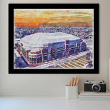 Dome at America's Center WaterColor Framed Art Prints, St. Louis Missouri Watercolor, Stadium Art Gifts