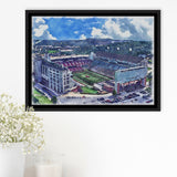 Donald W. Reynolds Razorback Stadium WaterColor Framed Canvas Prints, Stadium Art Gifts, Floating Frame